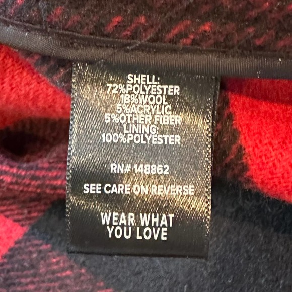 Torrid Women’s Plus Wool Longline Shacket Buffalo Checkered Print - 2X - Picture 10 of 13